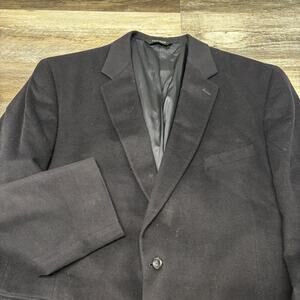 Jos A. Bank‎ Navy Mens 48 Lined Single Breast Suit Blazer Jacket Cashmere Gordon